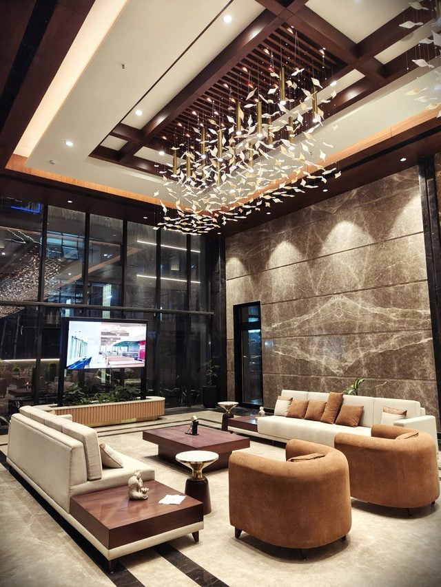The lobby of the Swyft office building