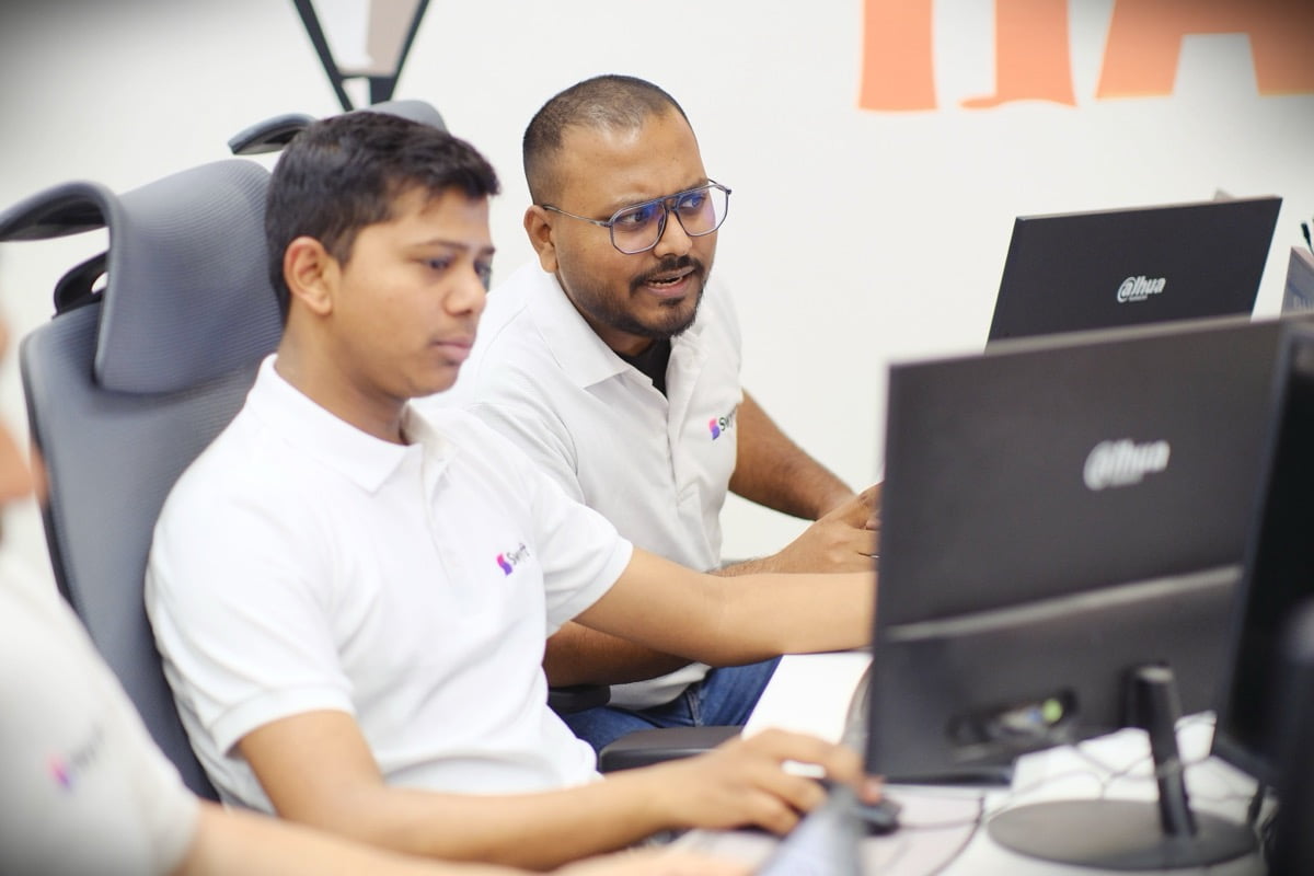 Swyft team members collaborating