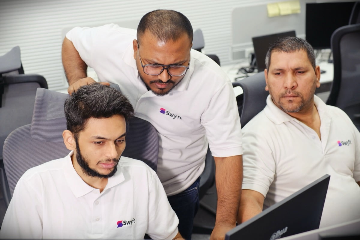 Hands-on training at the Swyft office